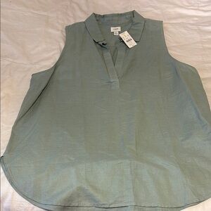 JCrew Women's Sleeveless Top - Green